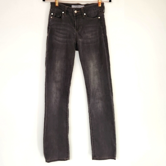 LIVERPOOL Los Angeles Women's Straight Gray Jeans Size 0 - Picture 1 of 10